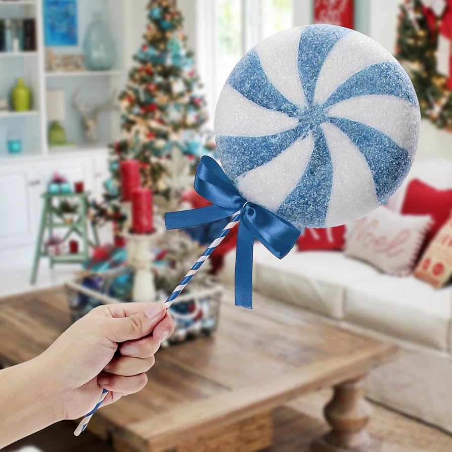 Amazon.com: 2 Pcs Large Size Lollipop Candy Christmas